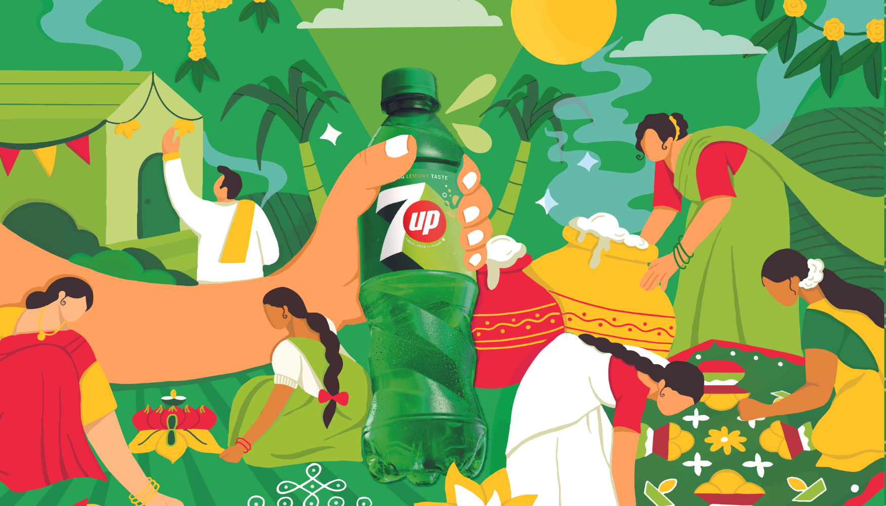 Key image of 7UP Pongal work created by Flibbr™